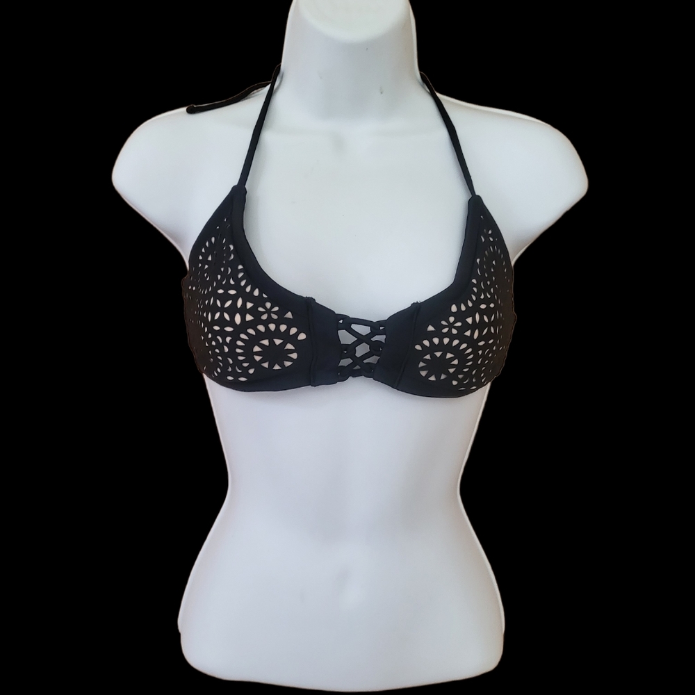 Cleobella Jet Black Womens' Bikini Top New - Picture 4 of 8